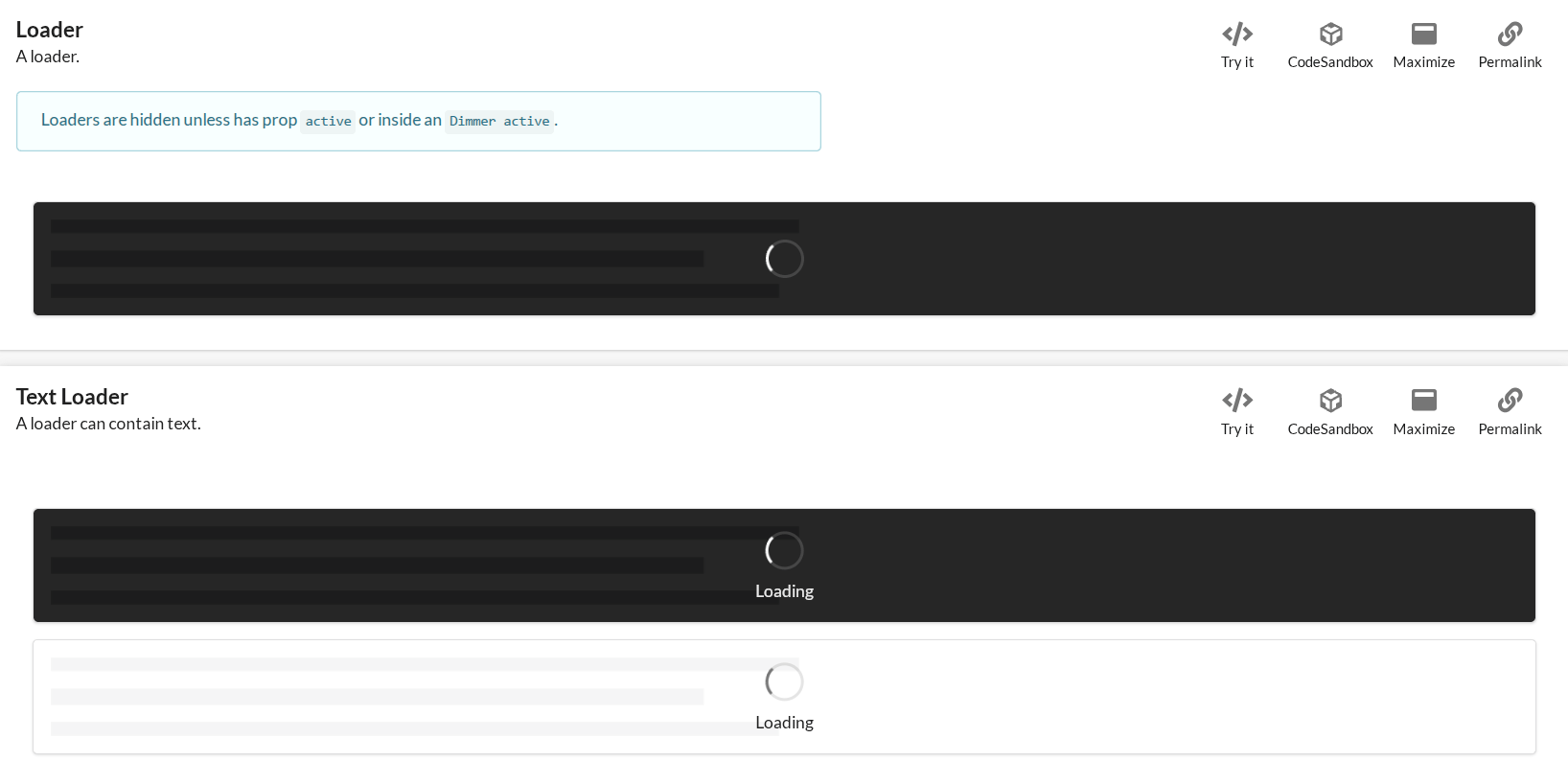 Semantic UI React screenshot 4
