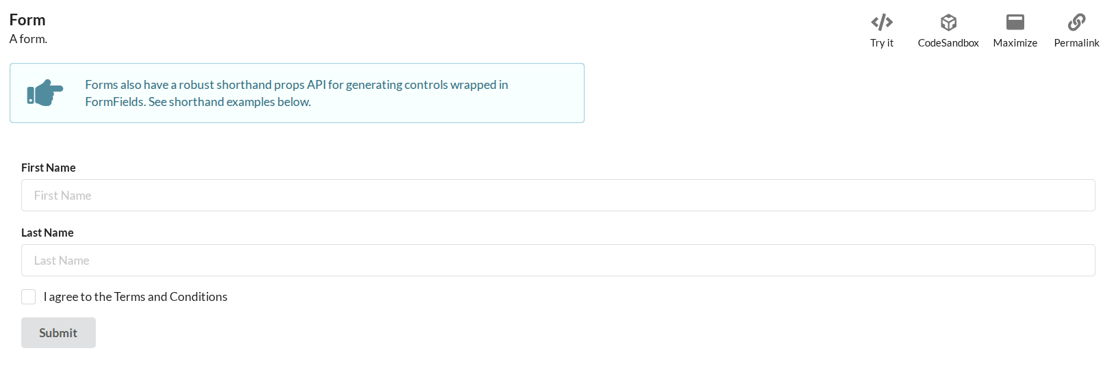 Semantic UI React screenshot 3